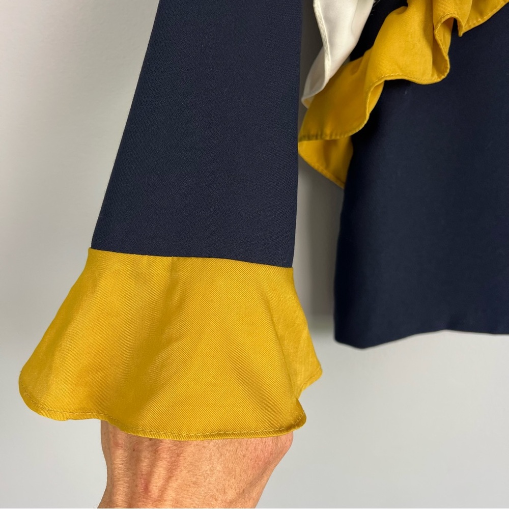 Storets Front Ruffle Flare Cuff Top - Picture 3 of 8